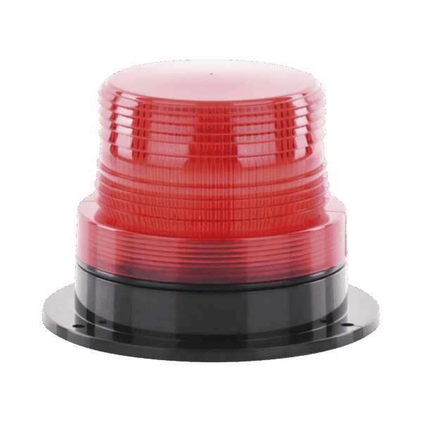 Burbuja Brillante de Larga Vida Útil, con 8 LEDs Color Rojo, Domo Rojo, 110 Vca