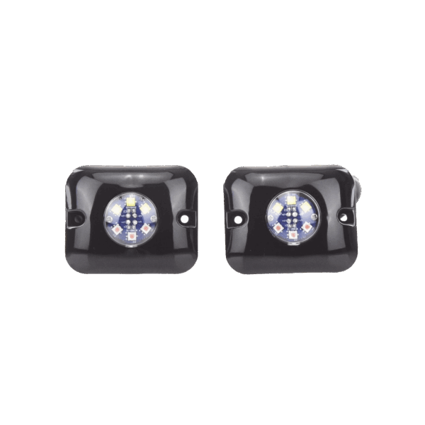 Estrobos Ocultos de 6 LED, Color ámbar / claro