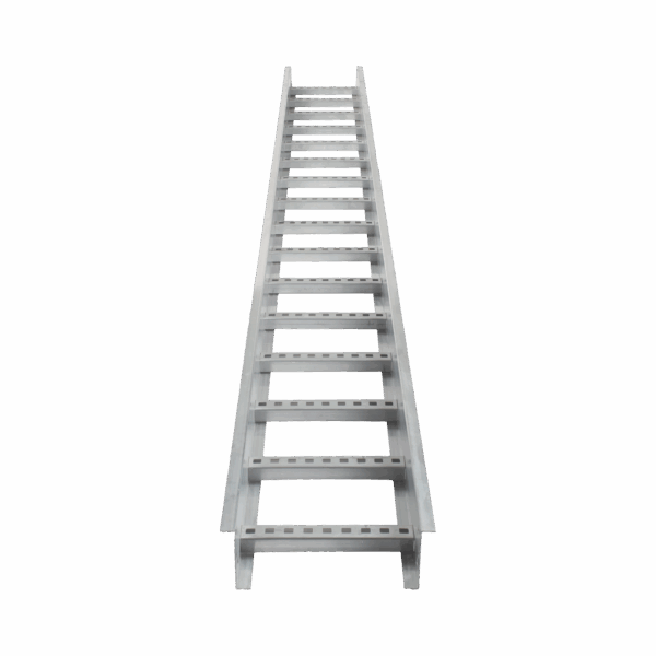 Escalera de Aluminio Portacables / Perfil Z / Peralte 3 1/4" /Paso 9" / Ancho 9" / 3.66 metros / Capacidad Máx. 205 Cables / Incluye Cople Union y Tornillería