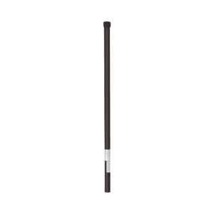 Poste de ESQUINA color Negro para Cerca Electrificada. Tubo Galvanizado cal. 18 de 1″ Diam. y 0.8m Alto con Tapón, ideal para 3 aisladores