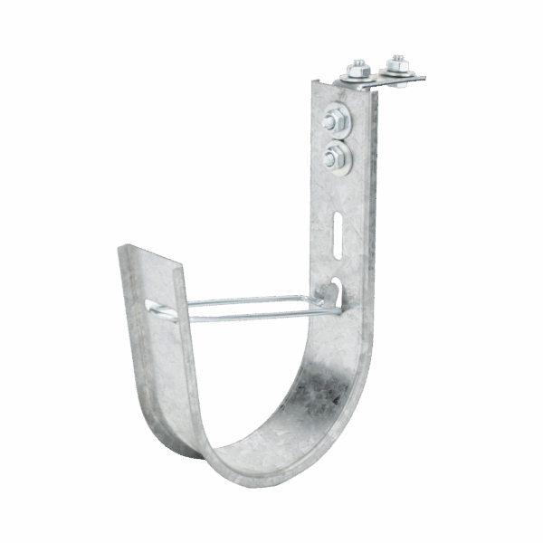 Soporte (Gancho) tipo J-Hook, hasta 115 cables Cat6, ideal para soportar cableado en los espacios de manipulación al aire, Para instalación en interior