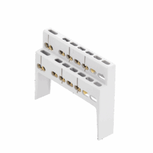 Soporte + Barra de Conexion (8 MOD) (8+2 ENTR.) IP40