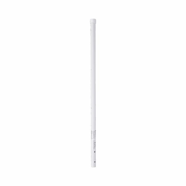 Poste de Esquina de 0.8m para Cerca Electrificada. Tubo Galvanizado cal. 18 de 1"Diam. con Tapón, ideal para 3 Aisladores.