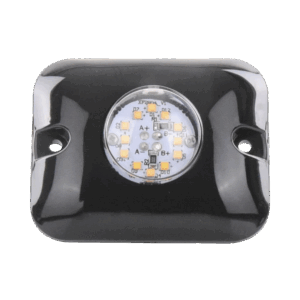 Luz Oculta Ultra Brillante con 12 LED, Color Ambar