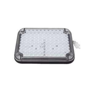 Luz de Advertencia de 9X7″, Bicolor Rojo/Claro, Ideal para Ambulancias