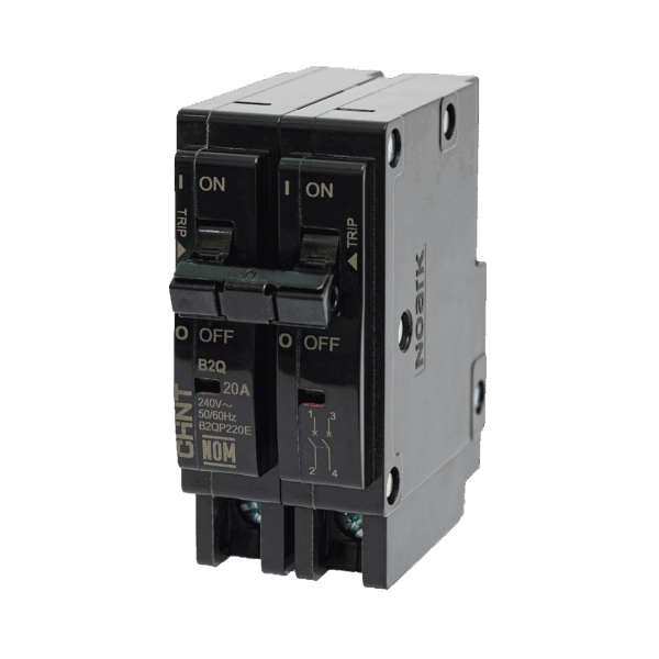 Interruptor Termomagnético Enchufable, Serie: B2Q, 2P, 40A, 240V (SKU:1002283)