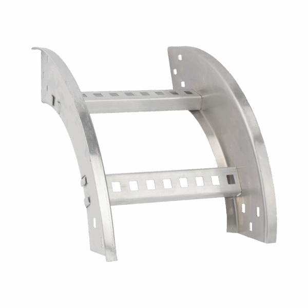 Curva Vertical Exterior de Aluminio de 90° Perfil Z / Peralte 3 1/4" / Ancho 12" / Radio 8" / Incluye Tornillería (CHVE90EZ314R8X12AK)