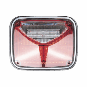 Luz de advertencia de 8 X 6″, Color Rojo, Con Luz de Trabajo Clara, Ideal para Ambulancias