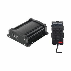 Sirena Vehicular de 100W de Potencia Con Controlador Unimando, Micrófono, Control de Tonos y Patrones de destello de Barras de Luces Serie X67 / X75