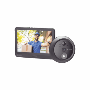 Videoportero Con Mirilla y Pantalla Wi-Fi de Batería Recargable / Para Instalarse en Puerta / Cámara 1080P / Audio de Dos Vías / Uso en Interior