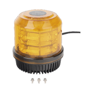 Burbuja brillante de 12 LEDs, color ambar, montaje fijo
