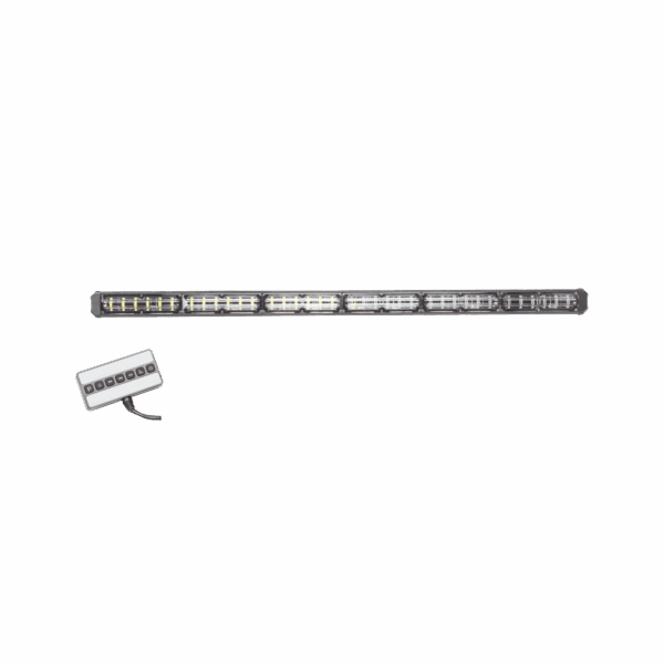 Barra de luz de advertencia de 6 Módulos de 6 LED, 30 Pulgadas, Ambar