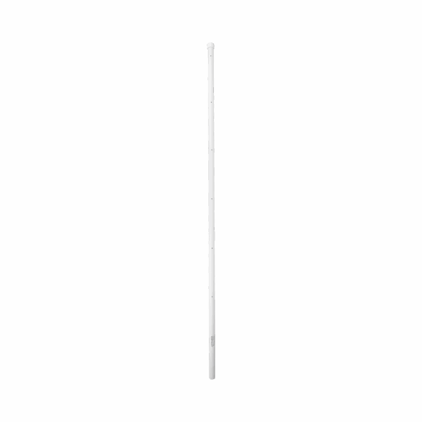 Poste de Esquina para Cerca Electrificada. Tubo Galva. de 1.4 m, cal. 18 de 1" Diam. + Pintura Blanca. Ideal para 6 Aisladores