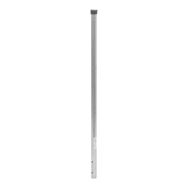 Poste de ESQUINA para Cerca Electrificada. Tubo Galvanizado cal. 18 de 1" Diam. y 0.8m Alto con Tapón, ideal para 3 Aisladores