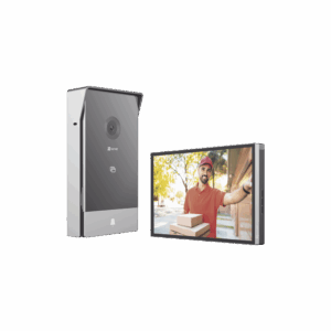 Videoportero IP Conexión a 2 Hilos / Con Monitor Wi-Fi para Interior / Frente de Calle  IP65 Uso En Exterior Debe Tener Protección / Cámara 3 Megapíxel / Llamada a la App / Apertura remota  / Soporta 2 Puertas / Ranura para Mic