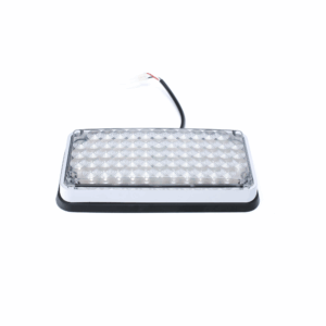 Luz de Advertencia de 7X3″, Bicolor Rojo/Claro, Ideal para Ambulancias
