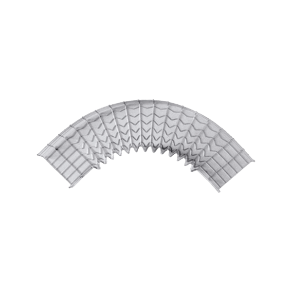 Curva Pre-Fabricada Horizontal de 90° con medidas de 54 mm de Peralte y 50 mm Ancho (54/50 mm)