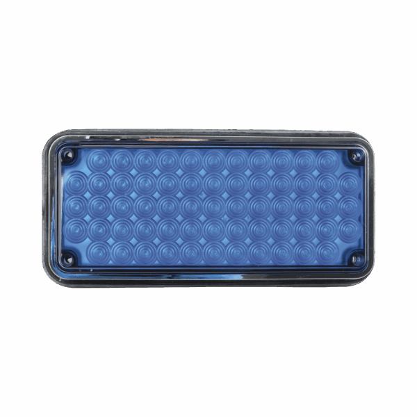 Luz de advertencia de 7x3", Color Azul, Ideal para ambulancias
