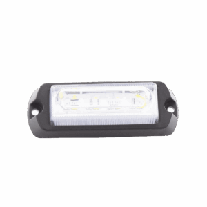 Luz Auxiliar Ultra Brillante de 8 LED, color Ámbar / Claro , con mica transparente.