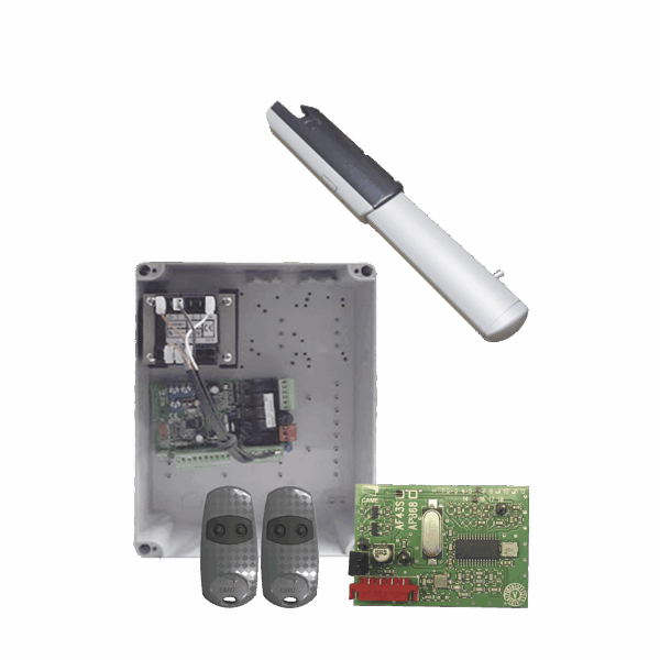 Kit de Operadores para Automatizar Portones Vehiculares Abatibles de 2 hojas / 3 m / 400 kg / Uso residencial