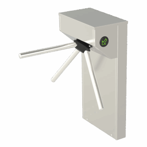 Torniquete Tipo Tripode de Medio Cuerpo / Acabado en Acero Inoxidable / De Apertura Bidireccional / Compatible Con Paneles de Control De Acceso