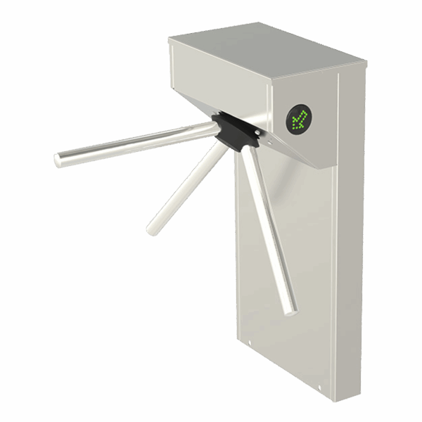 Torniquete Tipo Tripode de Medio Cuerpo / Acabado en Acero Inoxidable / De Apertura Bidireccional / Compatible Con Paneles de Control De Acceso