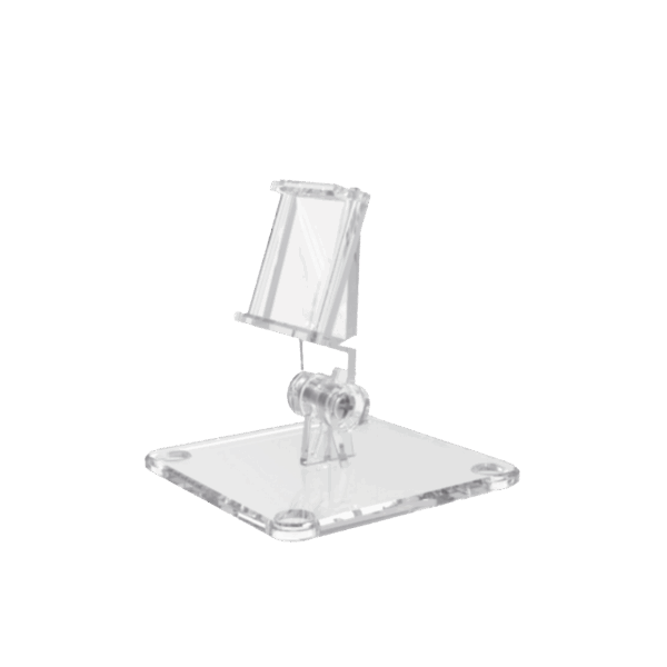 Soporte en T para Etiqueta de Tinta Electrónica / AccessPRO / Rotación de 50 Grados / Escritorio / Compatible con 2.13" - 2.66" - 2.9" - 4.2"
