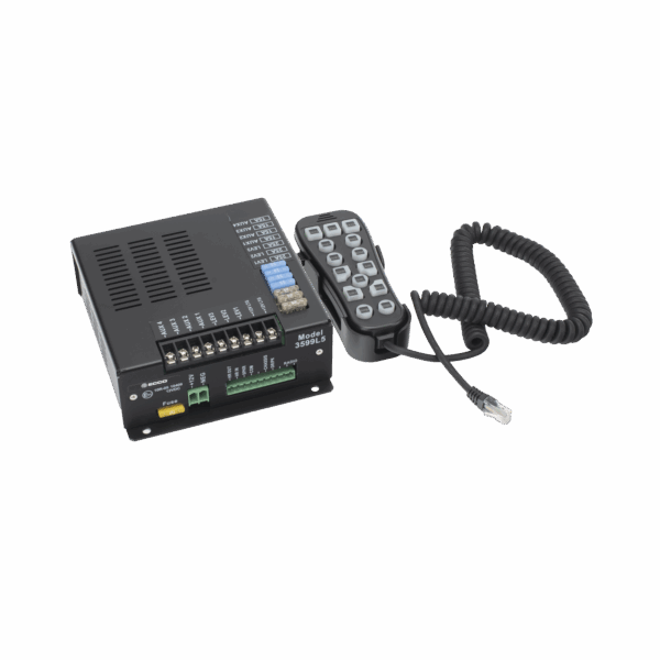Sirena Vehicular H2 Covert ™ de 200W de Potencia, Con Controlador Unimando de 14 Botones Para Control de Tonos, 7 Salidas Auxiliares y Micrófono