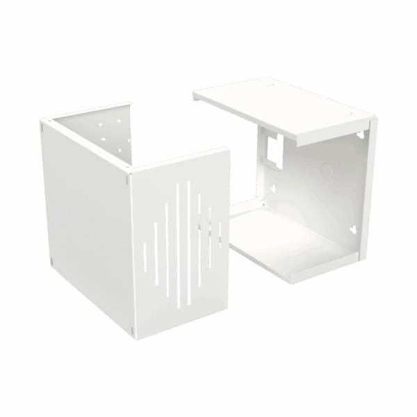 Gabinete para Resguardo de Sirena de 30 W (SF581A o SF581L No incluida), Preparación para Tamper (No incluido).