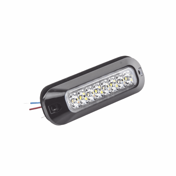 Luz Auxiliar Serie X3744, 8 LEDs Ultra Brillantes, color rojo claro.