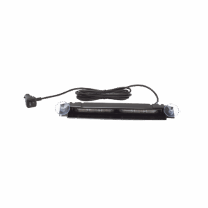 Luz de Visera, 12-24 Vcc con enchufe vehicular, doble cabezal, dual color, ámbar/blanco
