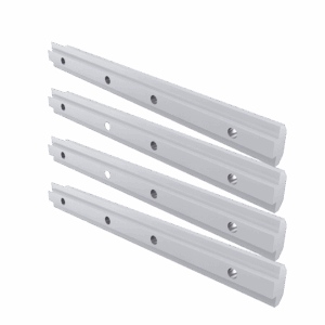 Barras de extensión de riel de aluminio