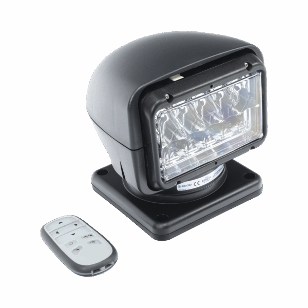 Faro Buscador, 7040 lúmenes, Color Negro, Uso Rudo, Multifuncional, Luz Clara