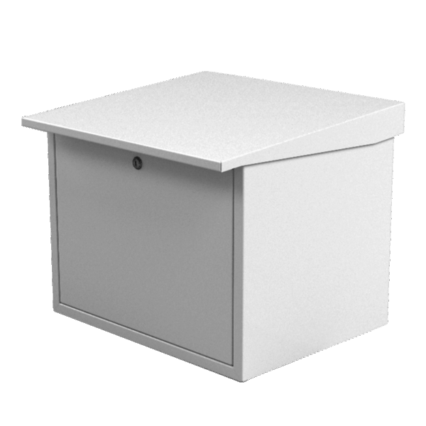 Gabinete para resguardo de baterías (hasta dos baterías PL110D12). Lámina Galvanizada.