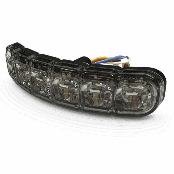 Luz perimetral , 12 LEDs Ultra Brillantes, Dual Color Rojo / Claro