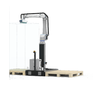 Solución de Paletizado Dobot / Carga Máxima 20 kg / Cadencia 8-13 Piezas/min / Visualización 3D en Tiempo Real / Configuración en 30 Min / IP54