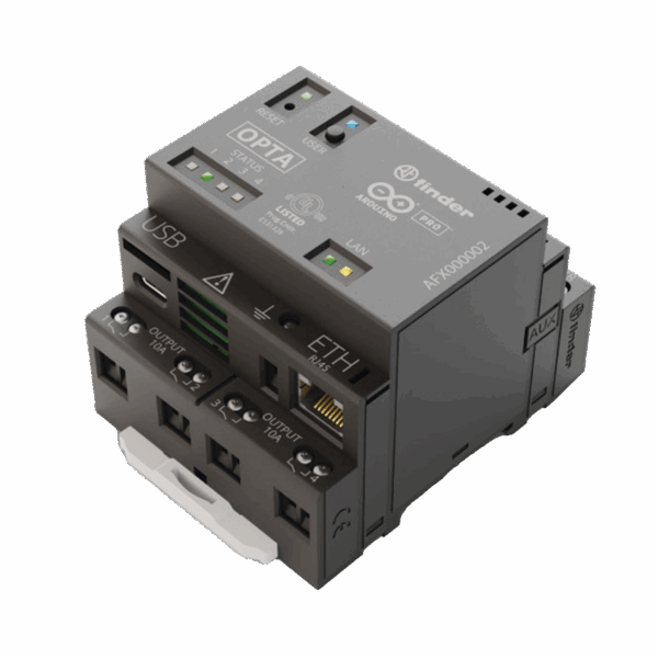 Arduino Opta Wifi / Ideal para desarrollos IOT, Industria 4.0, soporta múltiples lenguajes de programación, Ethernet,USB-C,RS-485,WI-FI,Bluetooth