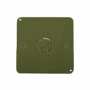 Tapa  para Caja Cuadrada de 1/2″ para instalaciones con tubería PVC Conduit pesado.