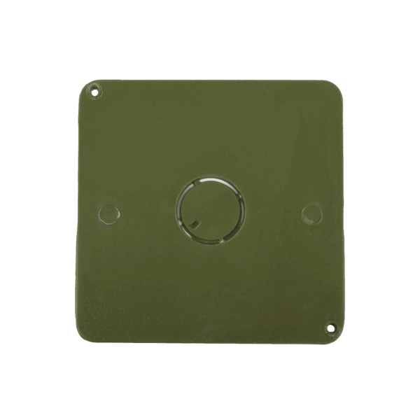 Tapa  para Caja Cuadrada de 1/2" para instalaciones con tubería PVC Conduit pesado.