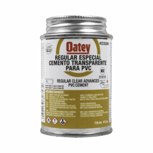 Cemento Claro de 118 ml para Tubo Conduit PVC Pesado.