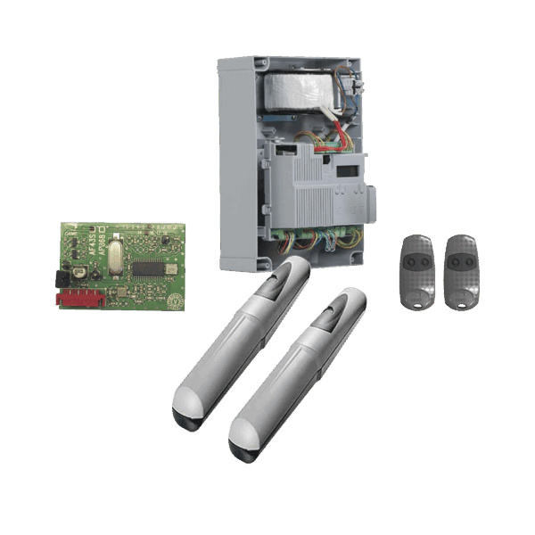 Kit de operadores AXO 3024 Para puertas Abatibles de hasta 3 Metros y 500 Kg de peso por hoja