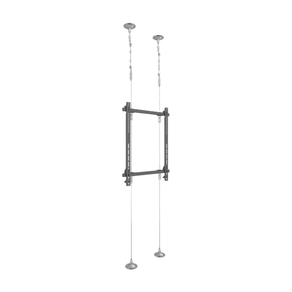 Montaje Cableado de Acero| Suelo a Techo| Capacidad Máx. de Carga 30kg| Para Pantallas de 32" ~ 75"| VESA 400 x 600