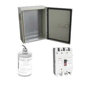 Kit de Centro de Carga Trifasico Para Corriente Alterna, Breaker de hasta 690 Vc de 125 A con Supresor de Descargas Atmosféricas.