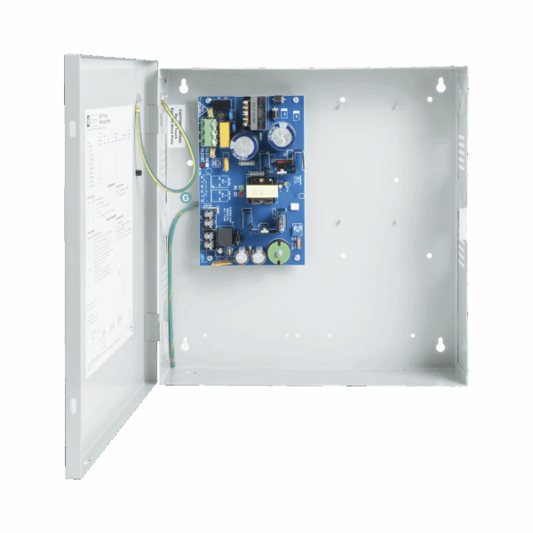 12 o 24 Vcc @ 6 Amp. / fuente de alimentación / 1 salida / capacidad de baterías de respaldo / requieren baterías