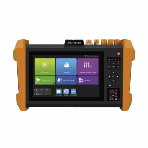 Probador de Vídeo con Pantalla LCD de 7″ para IP ONVIF / 8MP TVI + 8MP CVI + 8MP AHD + SDI/EX???SDI + Multímetro + Cable TDR / Prueba de Red de Fibra Óptica + Medidor de Distancia Laser + Cámara Integrada