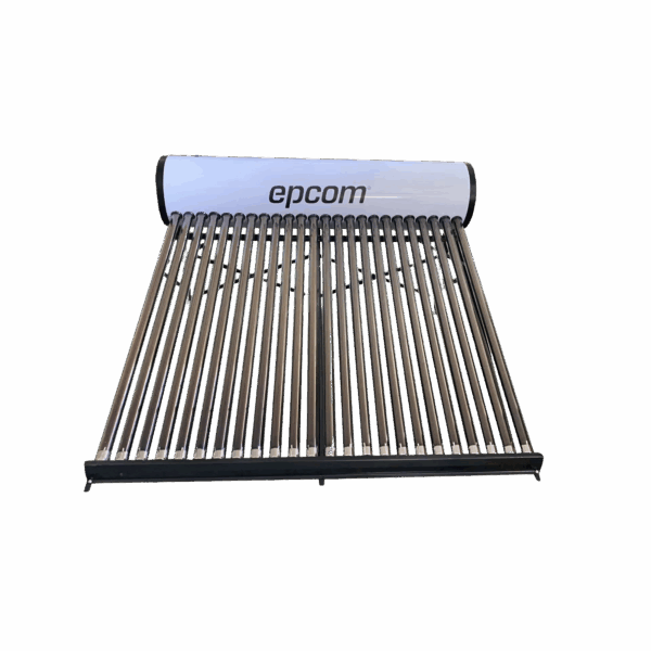 Bóiler Solar de 240L, Baja Presión con 24 Tubos de Vacío de Mayor Resistencia y Termotanque Inoxidable de Grado Alimenticio 240 L Resistentes a Granizo de Hasta 25 mm/ l, Incluye Anodo de Magnesio