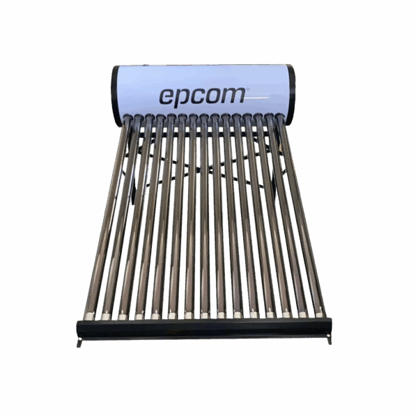 Bóiler Solar de 150L, Baja Presión con 15 Tubos de Vacío de Mayor Resistencia y Termotanque Inoxidable de Grado Alimenticio 150 L Resistentes a Granizo de Hasta 25 mm/ l, Incluye Anodo de Magnesio