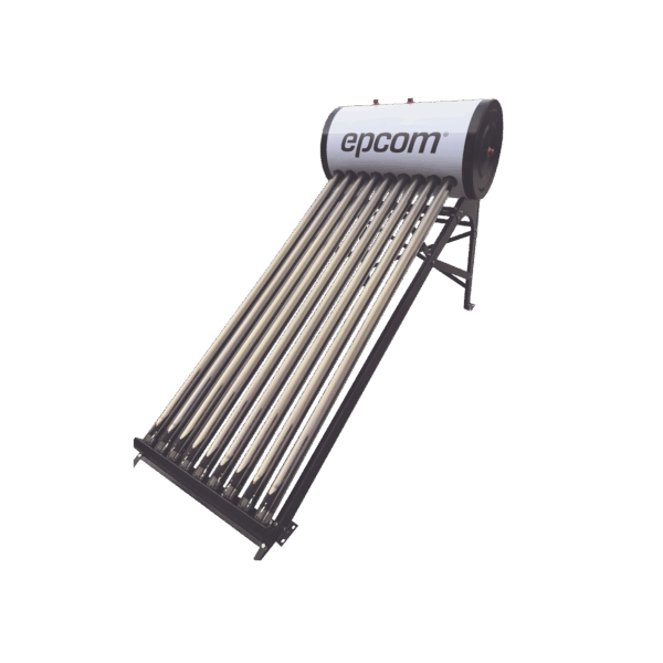 Bóiler Solar de 90L, Baja Presión con 9 Tubos de Vacío de Mayor Resistencia y Termotanque Inoxidable de Grado Alimenticio, Resistentes a Granizo de Hasta 25 mm/ l , Incluye Anodo de Magnesio