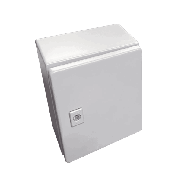 Gabinete de Acero / Nema 4 -IP 66 de 15 x 15 x 12 cm / Platina incluida.