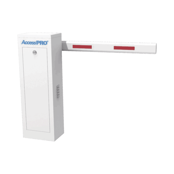 Kit de Barrera Vehicular Derecha con Brazo Telescópico / Soporta brazo Telescópico de hasta 6 metros / Tiempo de Apertura 6 segundos